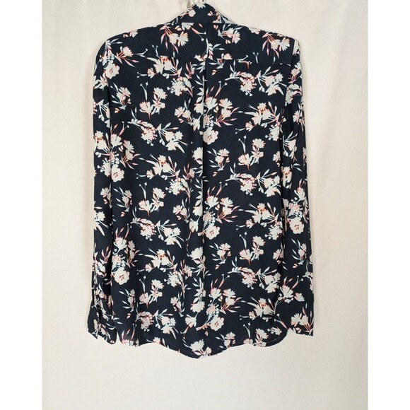 Banana Republic Blouse S Women's Blue Floral Button Down Classic Fit Dillon Work - Picture 5 of 8